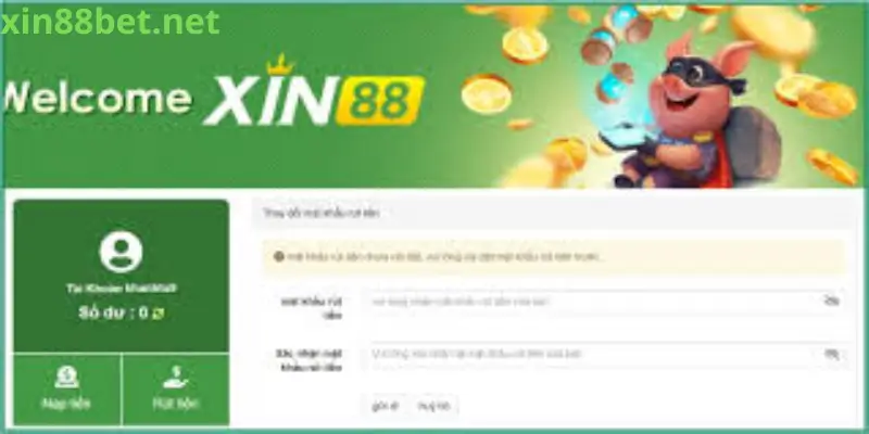 rút tiền tại Xin88 rất đơn giản